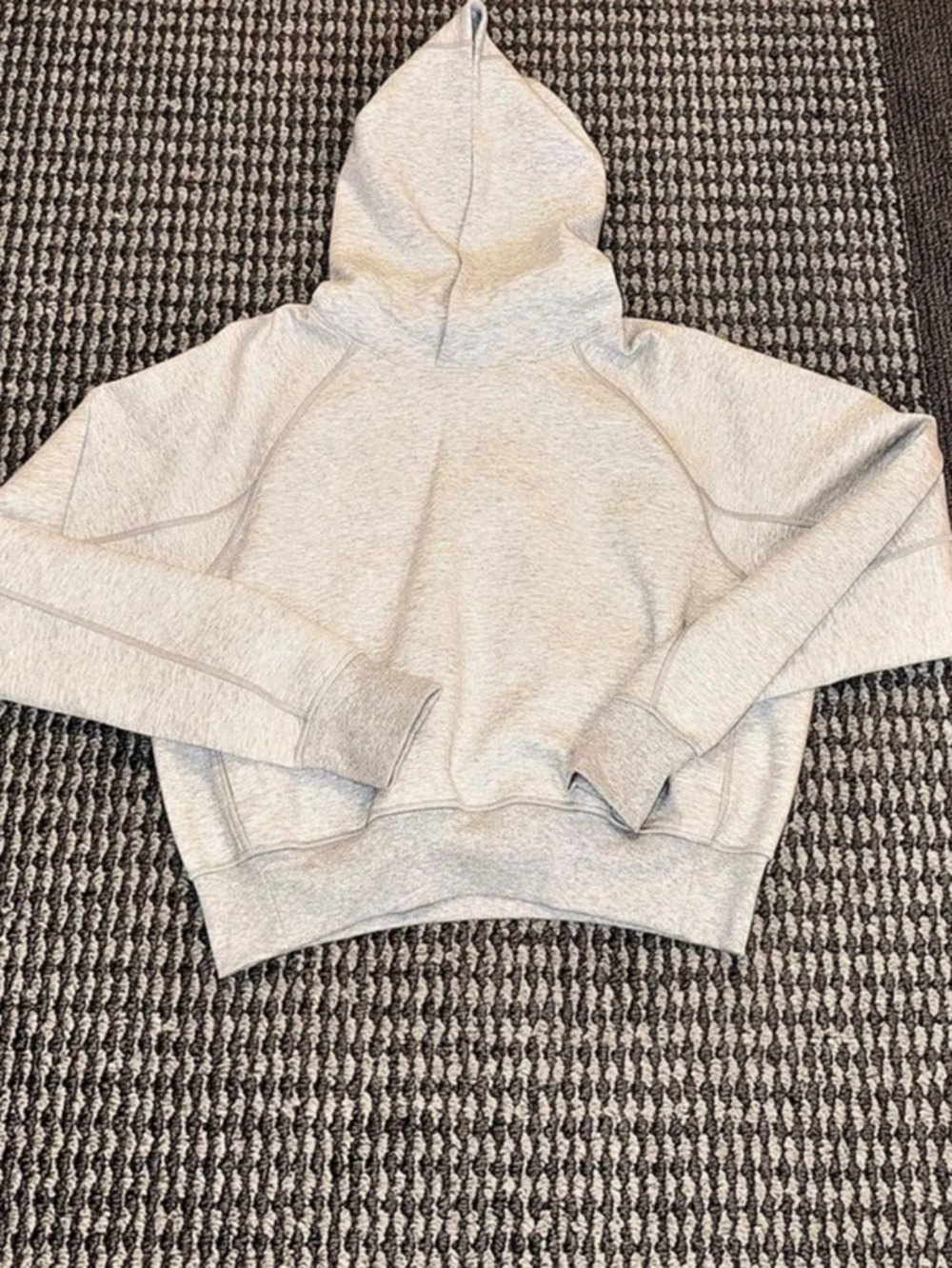Aritzia HomeStretch Rib Hoodie Gray Small